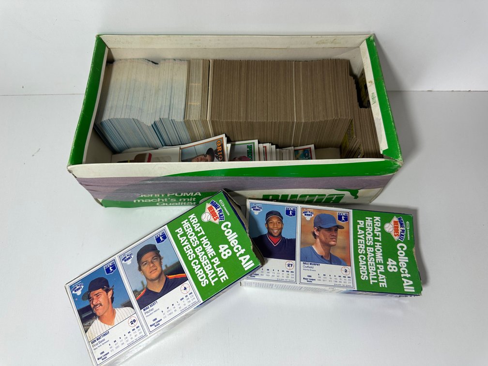 Huge Vintage Baseball Card Lot – 1980s Topps, Fleer, Kraft Home Plate Heroes and More!