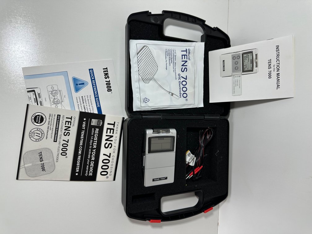 TENS 7000 Electro Stimulation Unit by Compass Health – Barely Used, Complete in Case