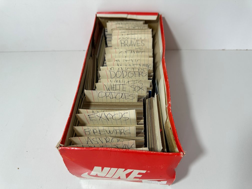 Vintage Mixed Lot of Baseball Cards – Team Sorted Collection for Baseball Card Collectors