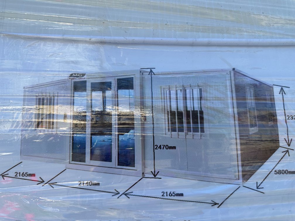 New - Dismantled Tiny Home Kit with Sliding Glass Door