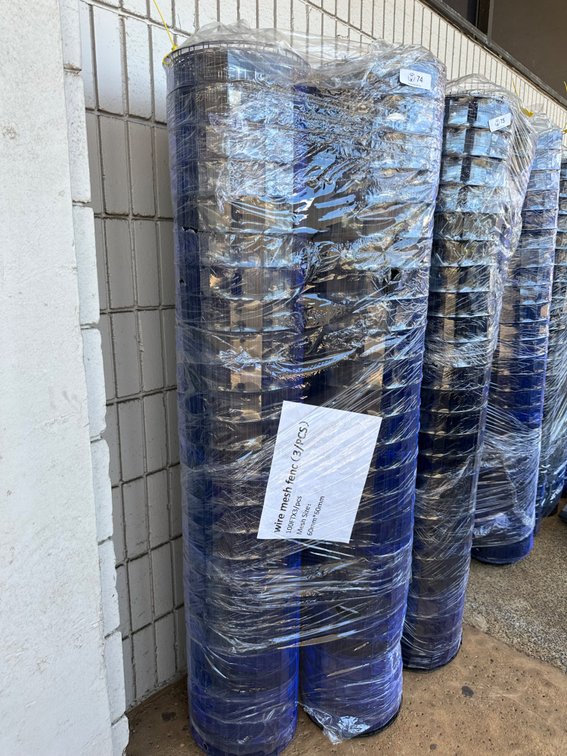 (X's 3) Rolls of Wire Mesh Fencing, 100ft x 3ft Each