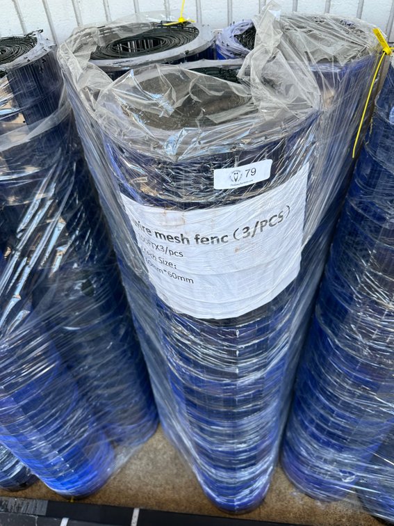(X's 3) Rolls of Wire Mesh Fencing, 100ft x 3ft Each