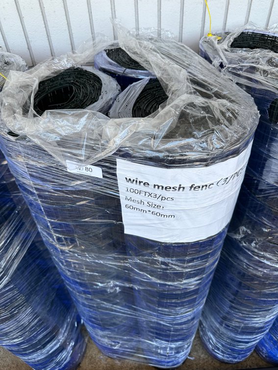 (X's 3) Rolls of Wire Mesh Fencing, 100ft x 3ft Each