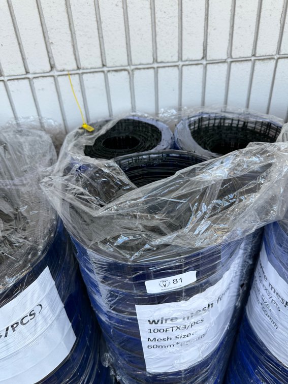 (X's 3) Rolls of Wire Mesh Fencing, 100ft x 3ft Each
