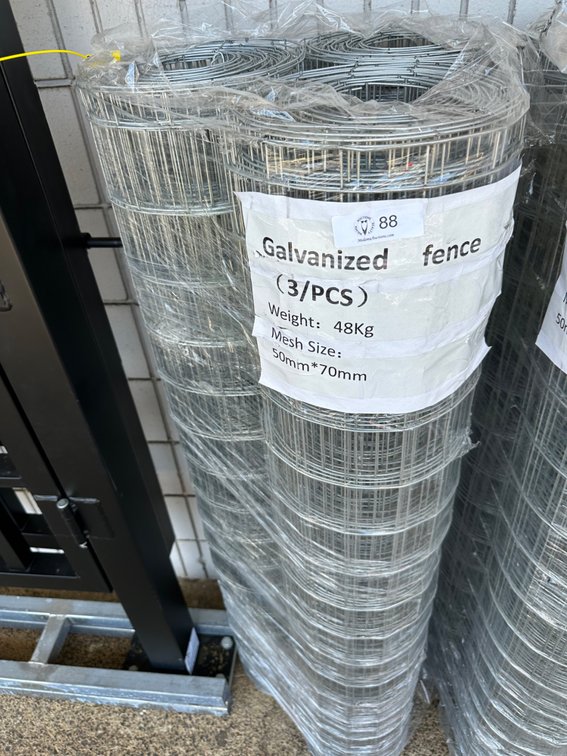 (X's 3) Galvanized Wire Fencing Rolls, 58" Tall