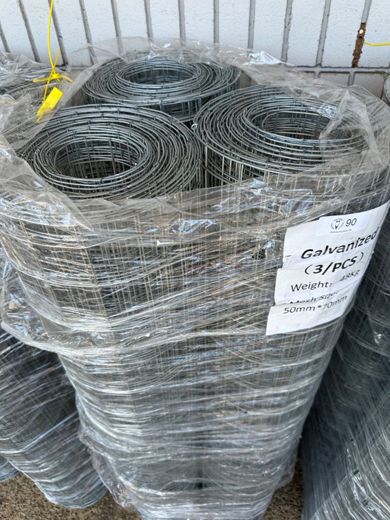 (X's 3) Galvanized Wire Fencing Rolls, 58" Tall