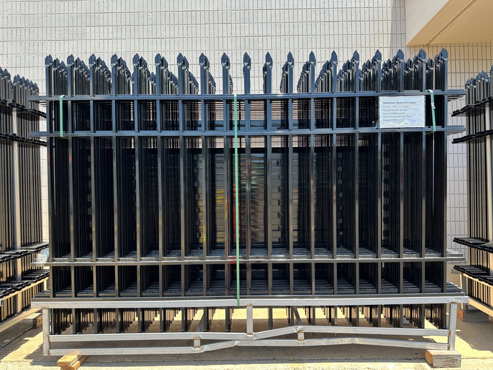 Wrought Iron Site Fence – 220 Ft Total