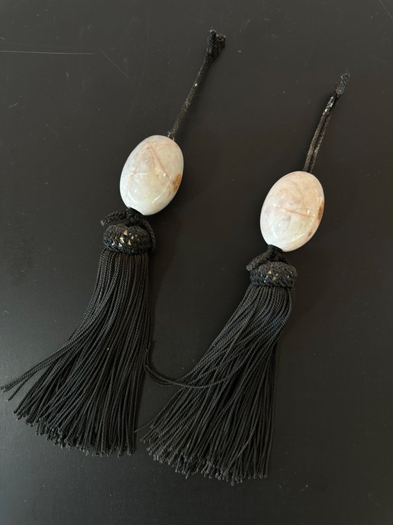 Pair of Japanese Fuchin Scroll Weights