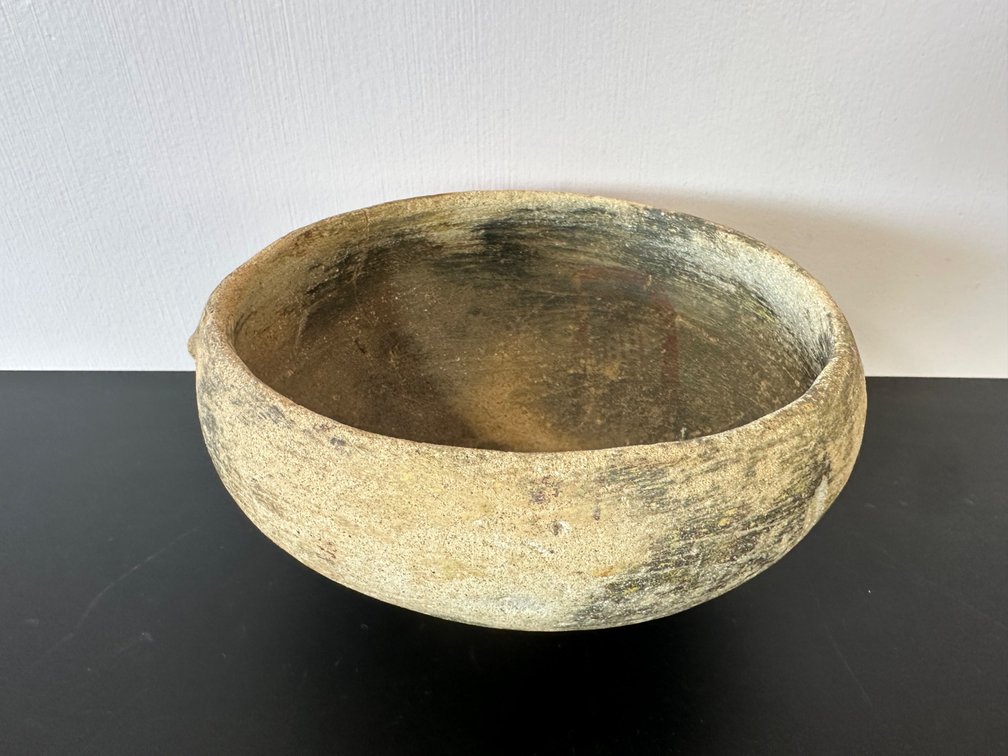 Handmade Ceramic Bowl with Snake Motif 