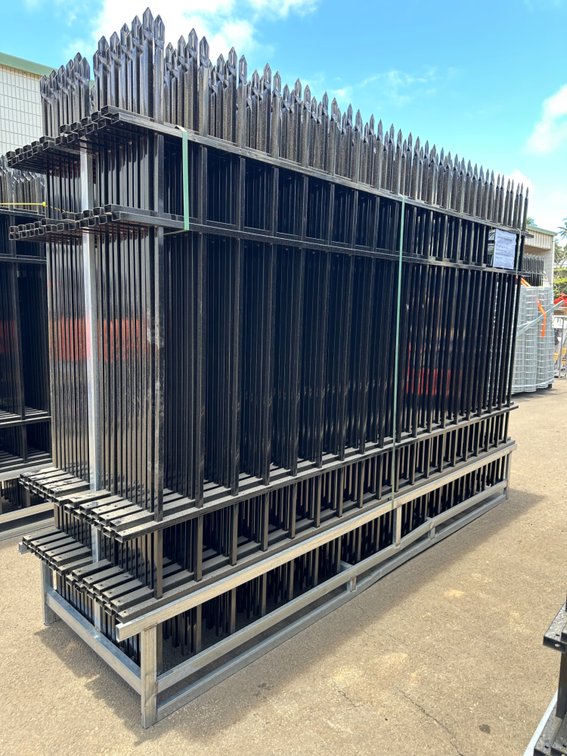(X's 45) Wrought Iron Fence Panels