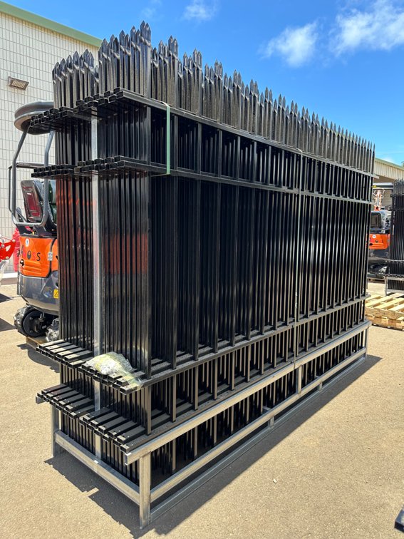 (X's 45) Wrought Iron Fence Panels