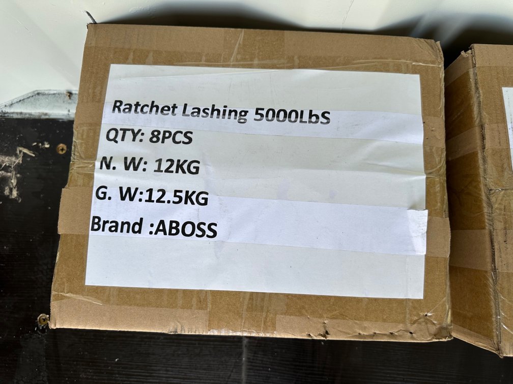 (X's 8) Ratchet Tie-Down Straps – 5,000 lb Capacity