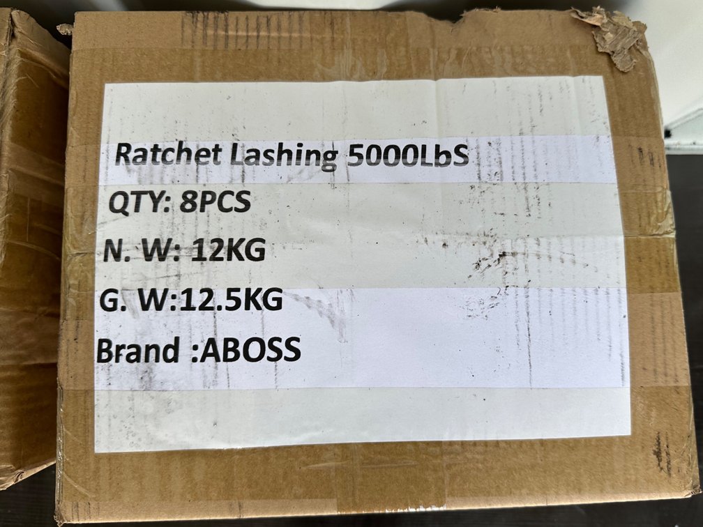 (X's 8) Ratchet Tie-Down Straps – 5,000 lb Capacity