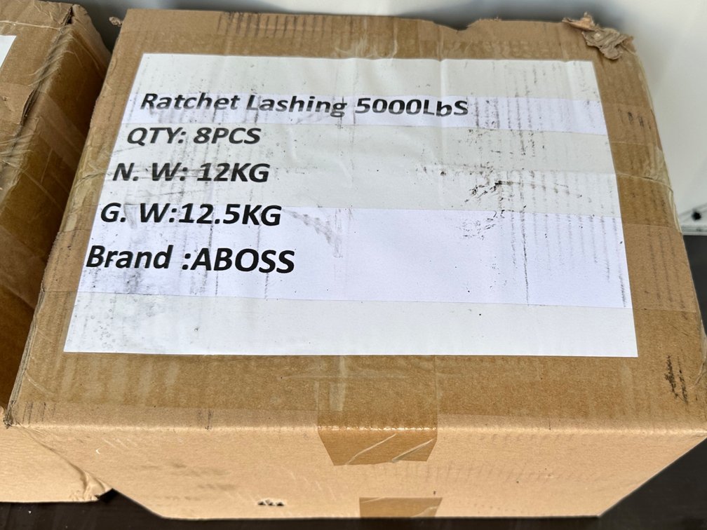 (X's 8) Ratchet Tie-Down Straps – 5,000 lb Capacity