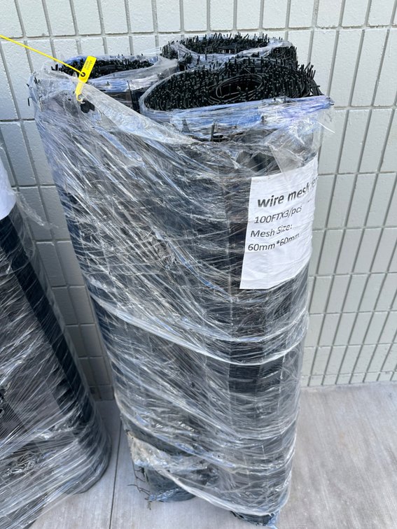 (X's 3) Wire Mesh Fence 100FT Each, 60mm x 60mm Mesh Size