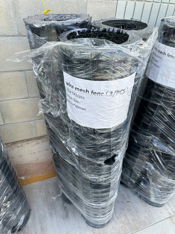 (X's 3) Wire Mesh Fence 100FT Each, 60mm x 60mm Mesh Size