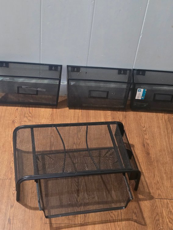 (X'4)Metal Office Organizer Suite