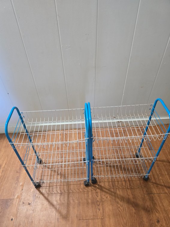 (X'2)Wire rolling carts