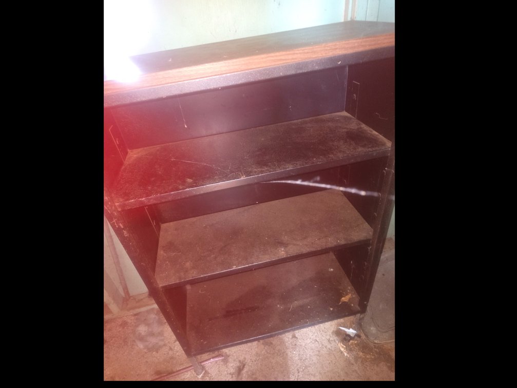 Black Outdoor Shelf
