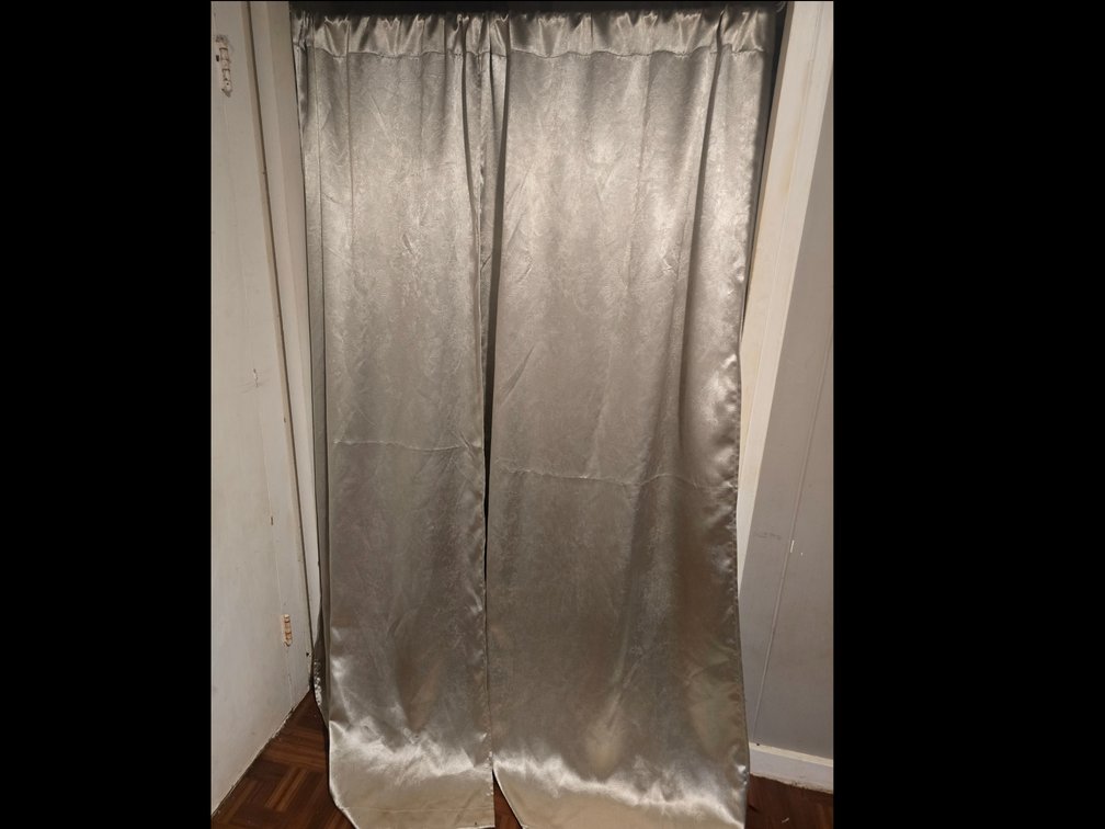 Long Grey Curtains x4