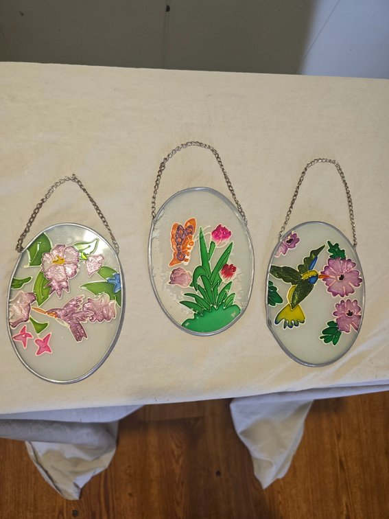 (X'3)Mosaic glass set