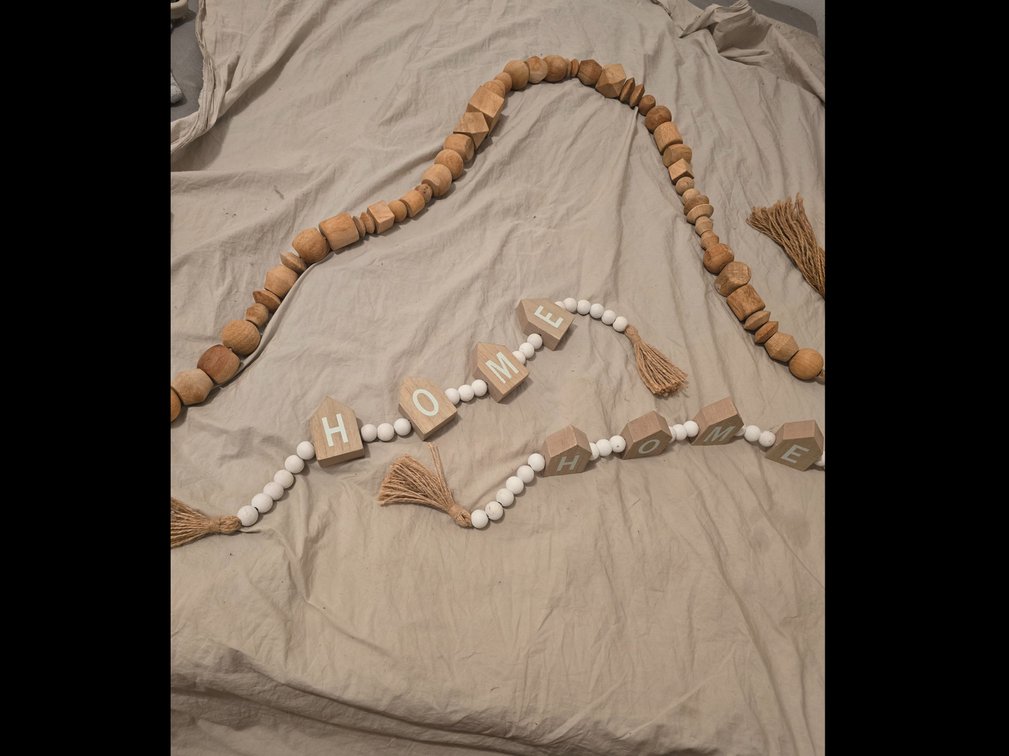 (X'3)Wood Bead Decor