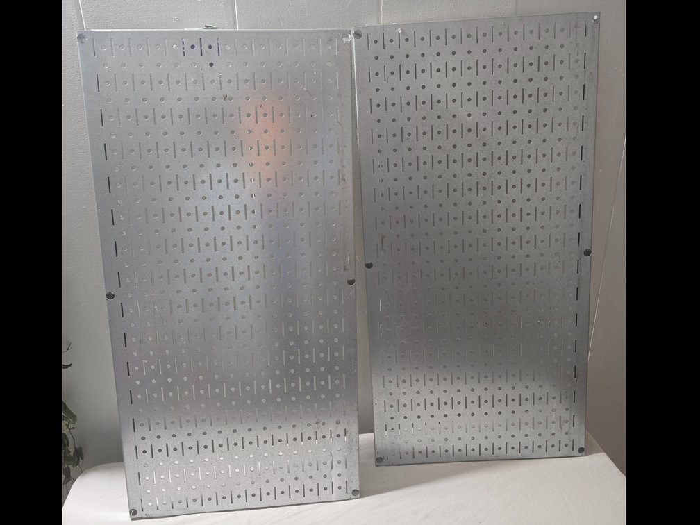 (X'2)Metal organizer boards/peg board