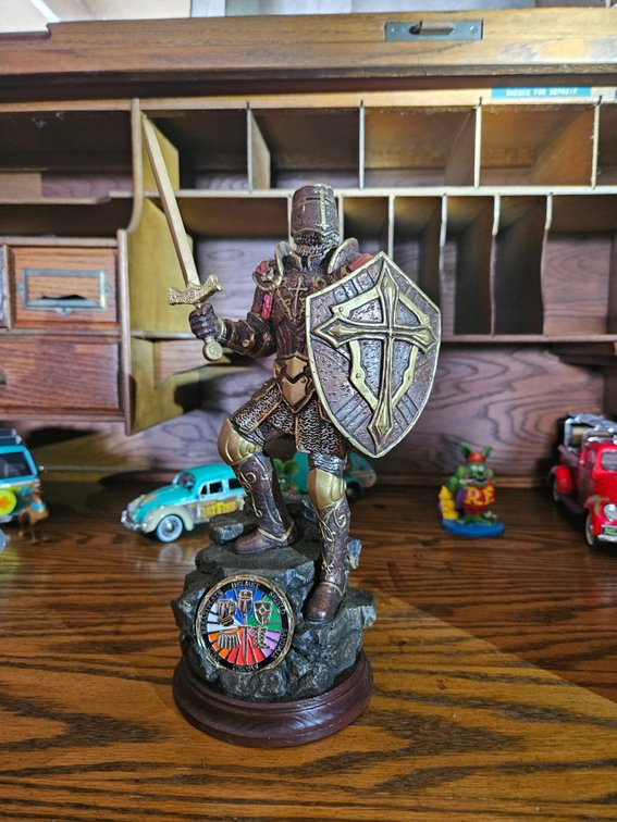 Knight with the armor of God. 