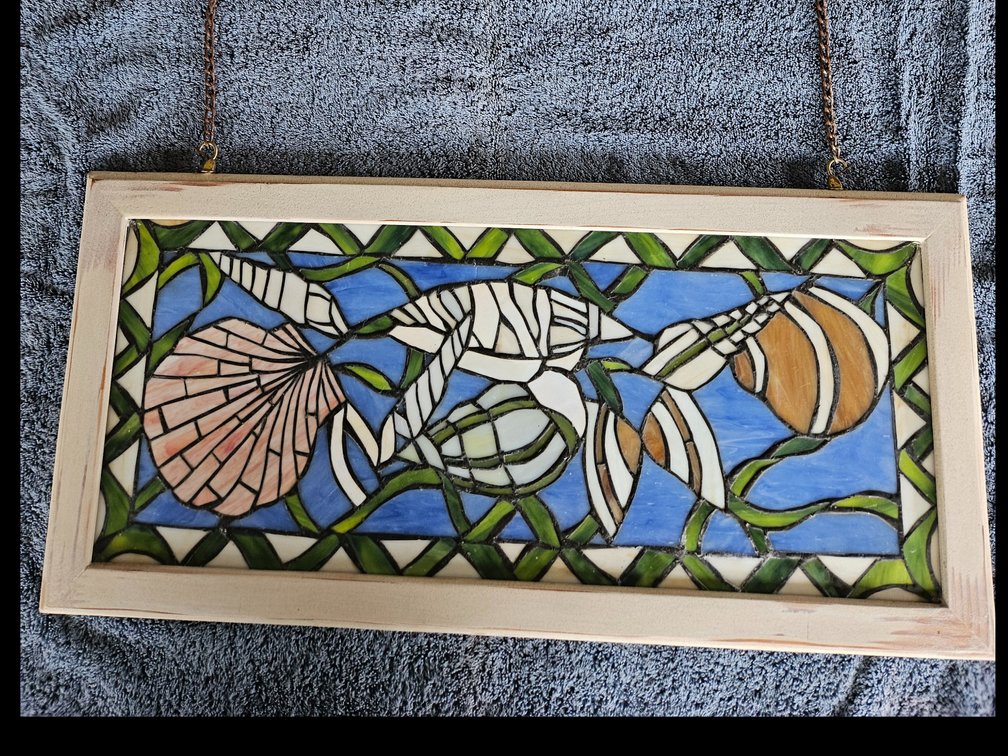 Seashell stained glass