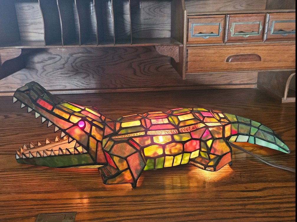 Tiffany Alligator Lamp
