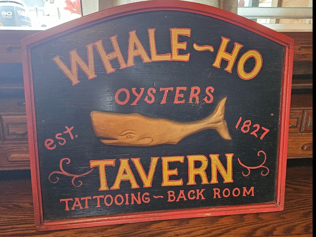 Iconic “Whale-Ho Tavern” sign from Lahaina