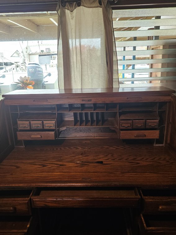 Antique Oak Roll Top Desk