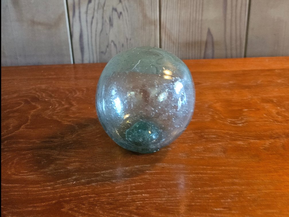 Glass ball.
