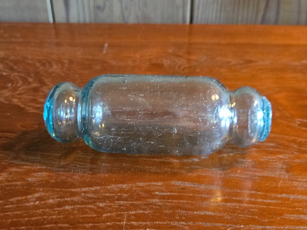 Long glass ball. 
