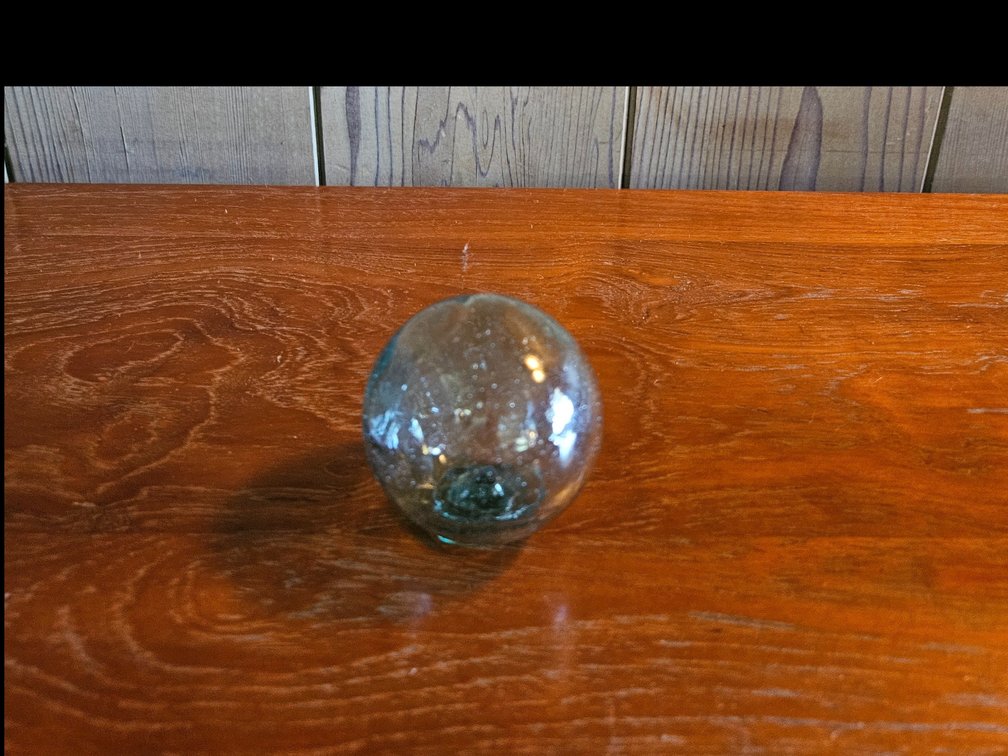 Glass ball.