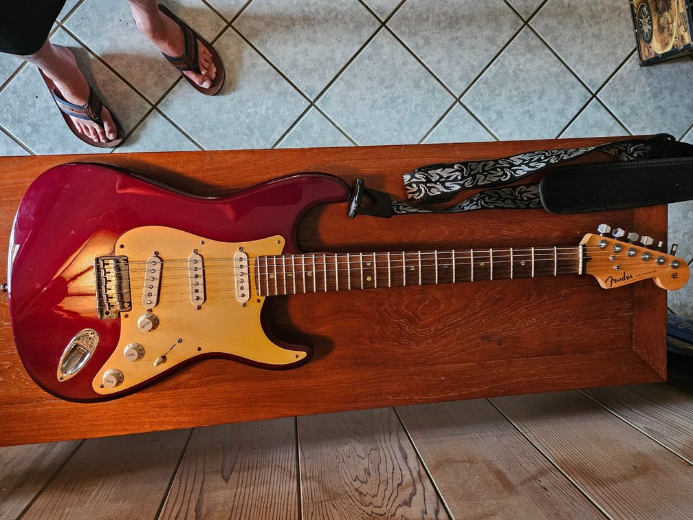 Fender stratocaster electric guitar. 