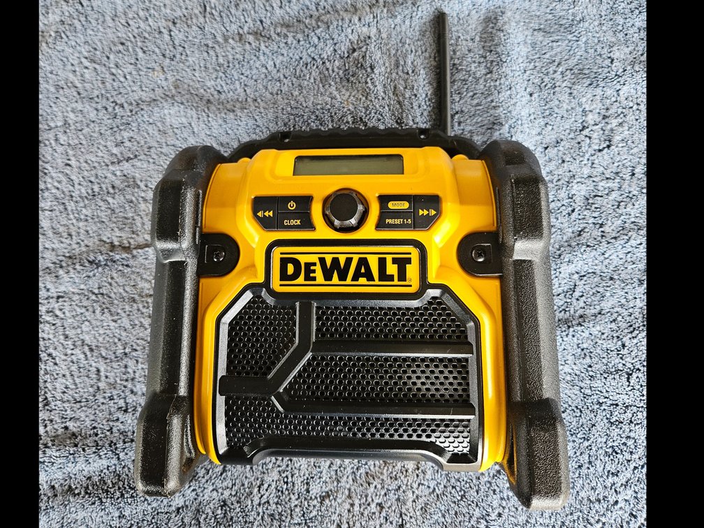 Dewalt job site radio. 