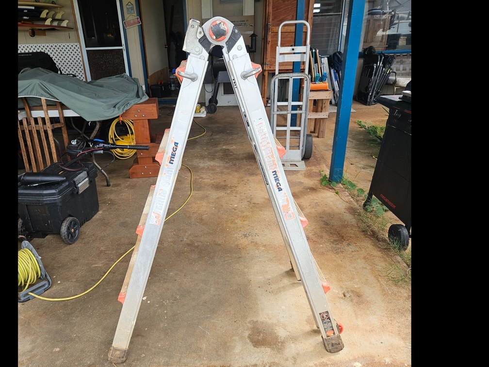 Little Giant mega lite extendable ladder.