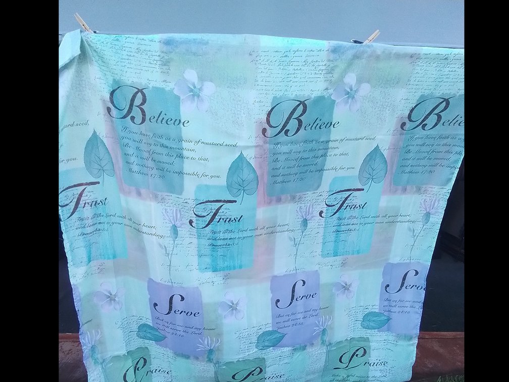 INSPIRATIONAL Shower curtain NEW