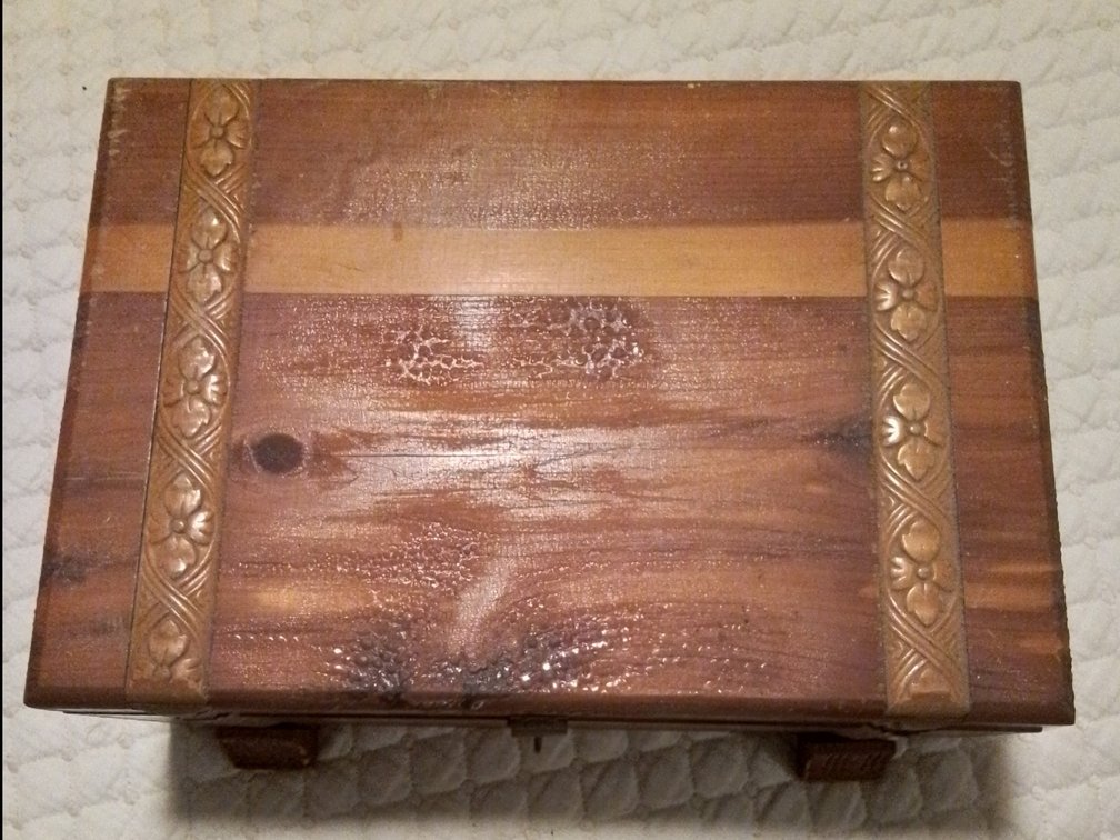 Wood  incense box