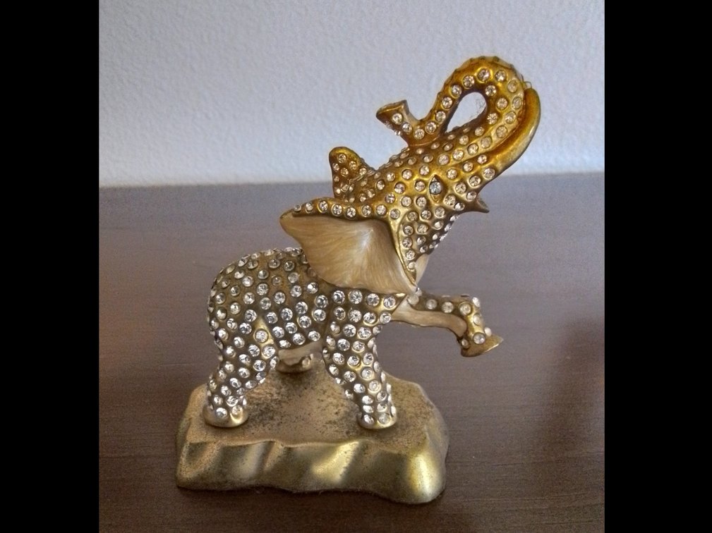 Crystal encrusted elephant--alfredulla