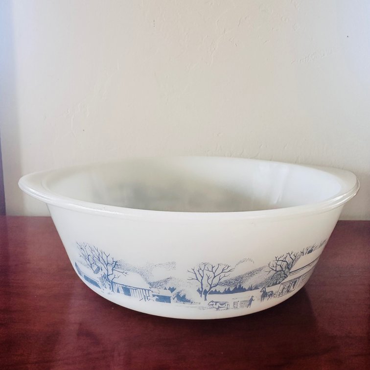 Vintage Glasbake Baking Dish 9” x 3”