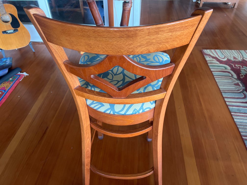 Padded barstool 