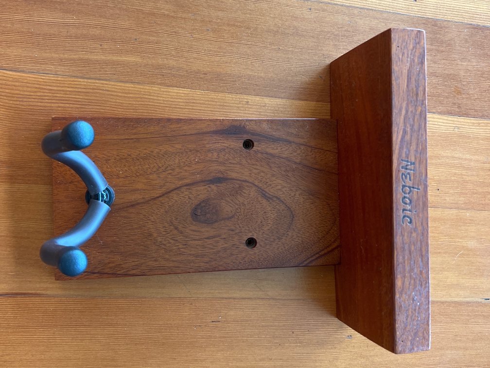 Ukulele or paddle wall mount holder small top w/shelf