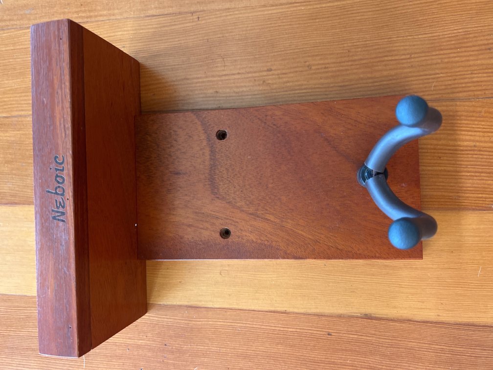 Ukulele or paddle wall mount holder small top w/shelf