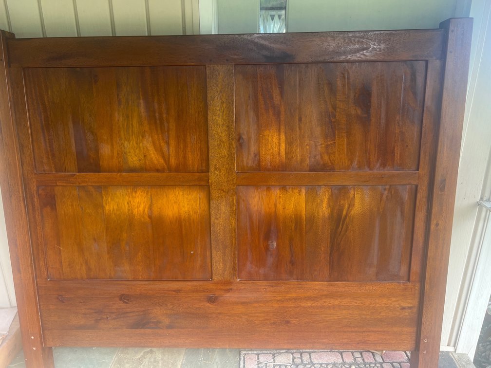 Solid hardwood headboard (heavy)