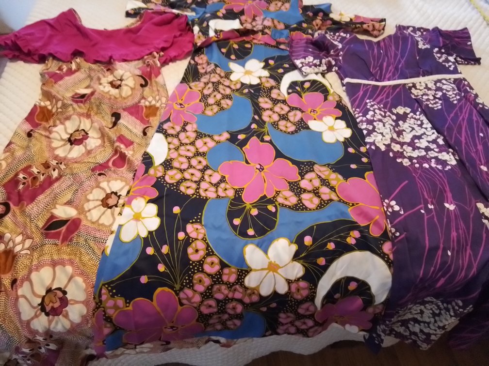 (X's5) Vintage maxi dresses 
