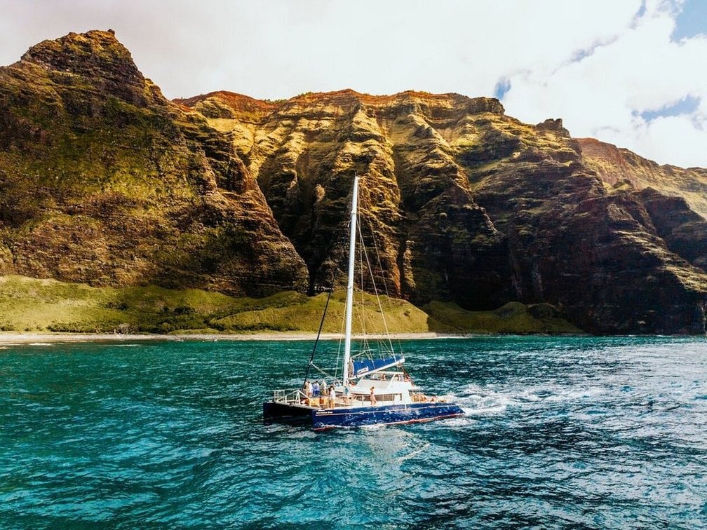 Seats for 2 on 65' Catamaran (Niihau + Napali Super Tour) Capt Andy's Sailing Adventures
