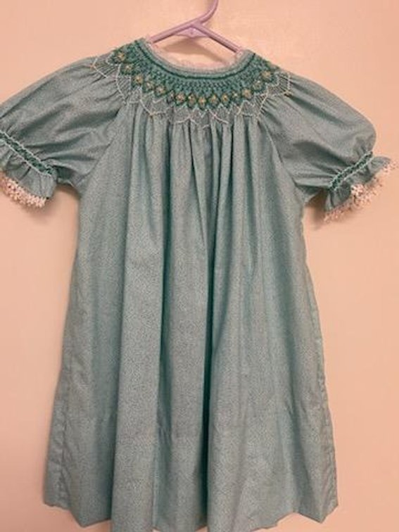 Custom Handsewn Smocked Dress Sz 3T