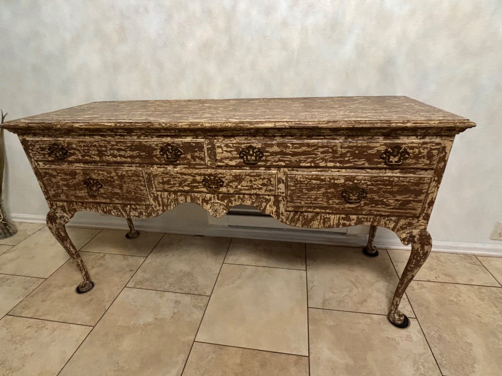 American Made French Provincial Style 5-Drawer Sideboard